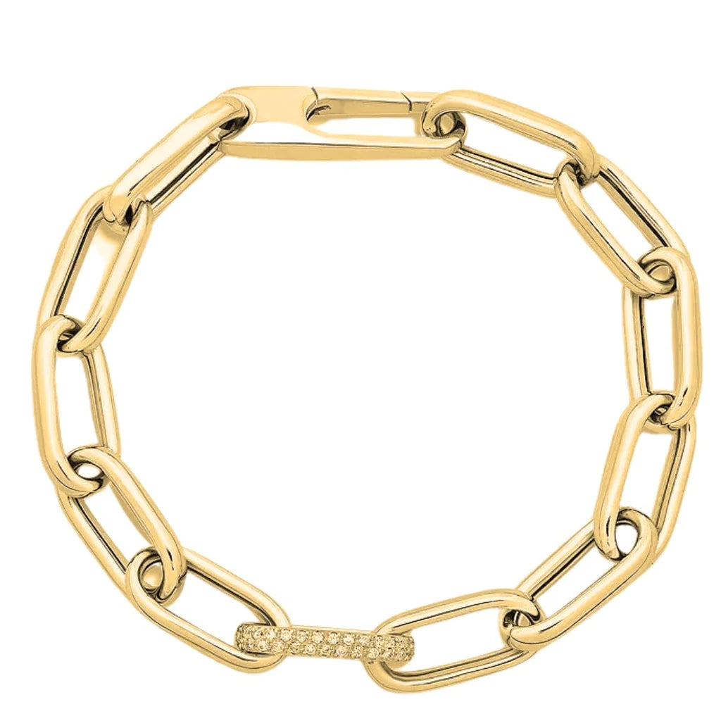 Adri Chain Link Bracelet, Gold - Zahra Jewelry